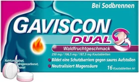 Gaviscon Waldfrucht Dual Kautabletten, 16 Stück