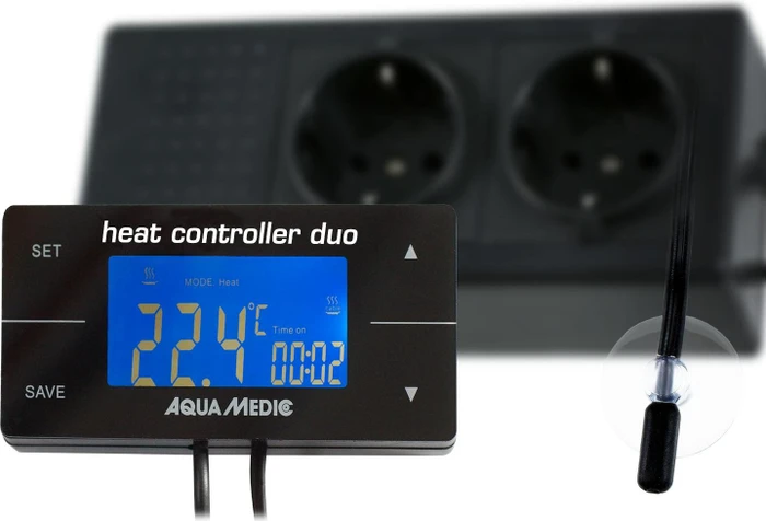 Aqua Medic heat controller duo II, Steuerung für Heizstab und Bodengrundheizung (200.32)