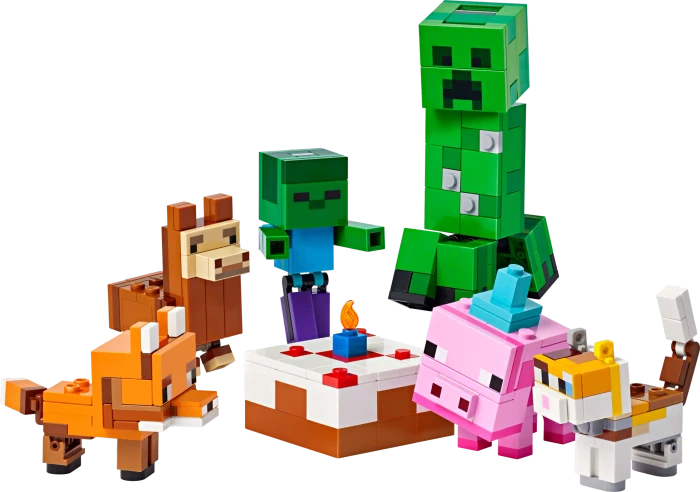 LEGO Minecraft - Geburtstagsfeier des Babyschweins