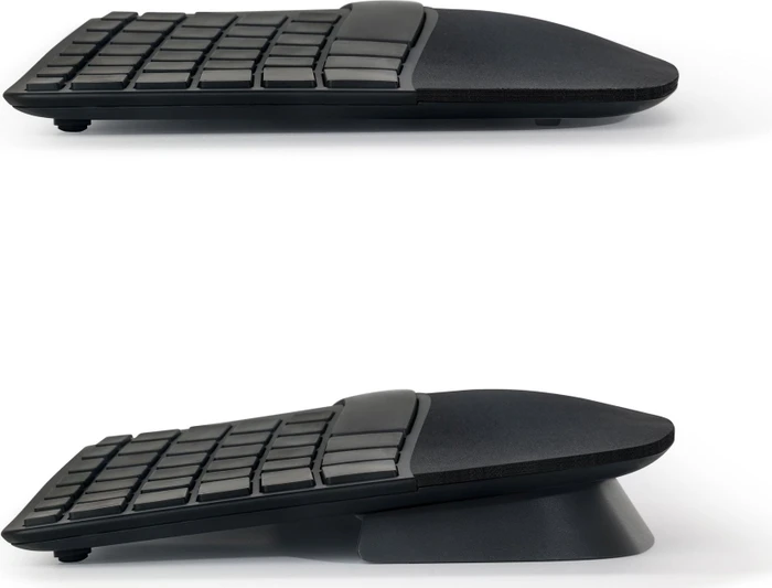 Matias Sculpted Ergonomic Rechargeable Keyboard for PC, schwarz, USB, DE
