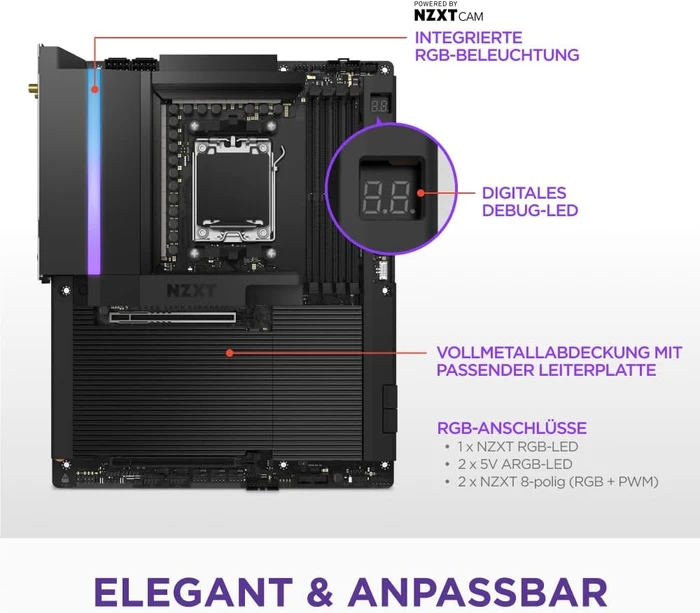 NZXT N9 X870E Black (AMD AM5)