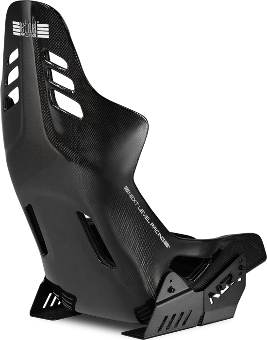 Next Level Racing ES3 Elite Sim Racing Seat, Full Carbon Fiber Edition, schwarz
