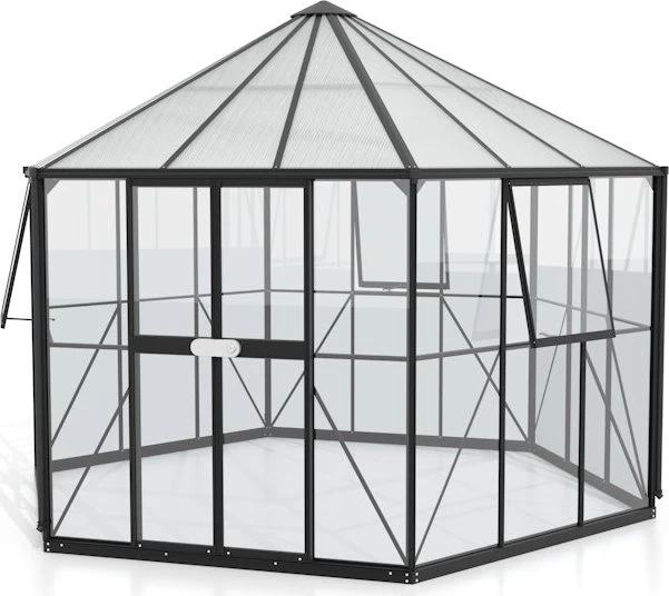 Vitavia Juno 9000 ESG/HKP Gewächshaus schwarz