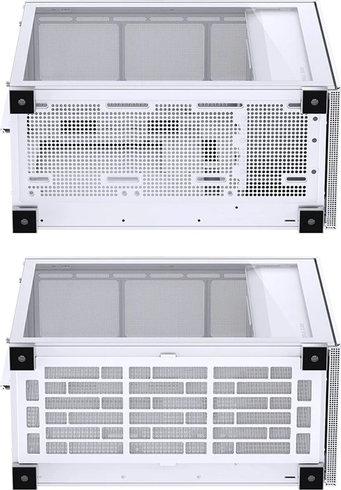 Jonsbo D41 Mesh White, weiß, Glasfenster