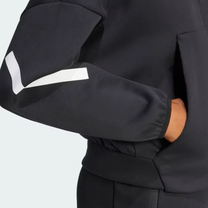 adidas Z.N.E. Zip Hoodie schwarz/weiß (Damen)
