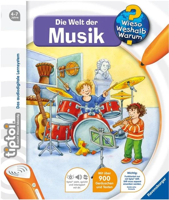 Ravensburger tiptoi Buch: Wieso? Weshalb? Warum? 3: Die Welt der Musik