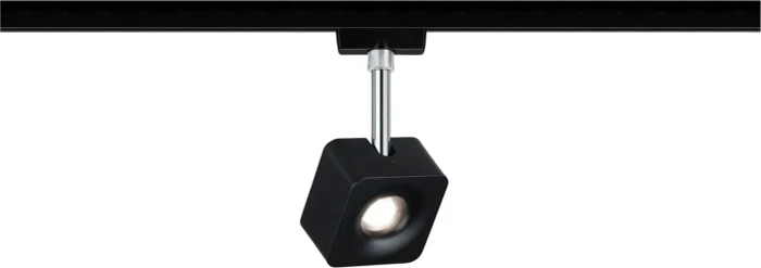 Paulmann URail Cube Schienensystem LED Spot 8W schwarz matt, 1 Stück