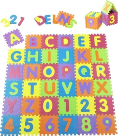 Juskys Spielmatte Puzzle 189x189cm 36-tlg. bunt