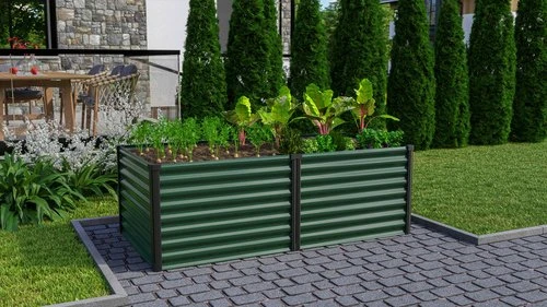 Vitavia Meta 630 Hochbeet 188x96cm seegras/schwarz