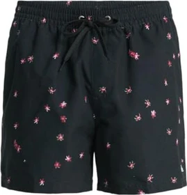 Quiksilver Everyday Printed Volley 15" Badeshorts black/fallen blossom (Herren)
