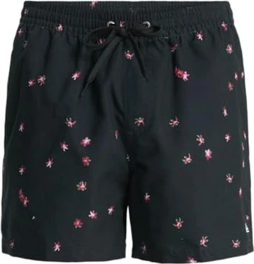 Quiksilver Everyday Printed Volley 15" Badeshorts black/fallen blossom (Herren)