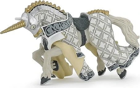 Papo Die Welt des Mittelalters - Pferd des Waffenmeisters Einhorn