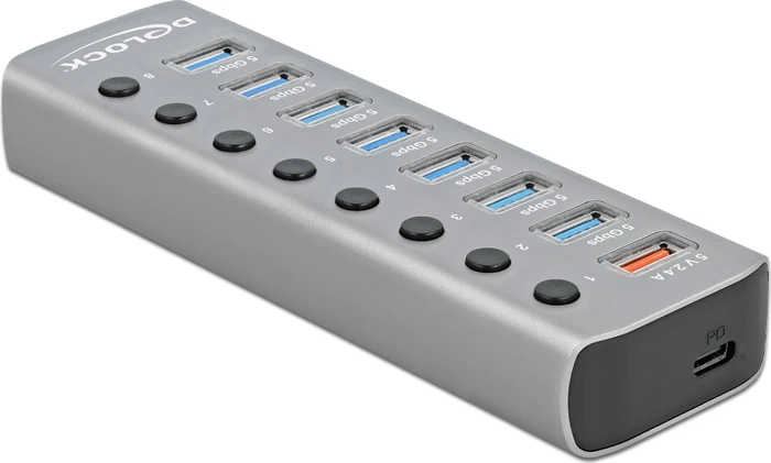 DeLOCK USB-Hub, 7x USB-A 3.0, USB-B 3.0 [Buchse]
