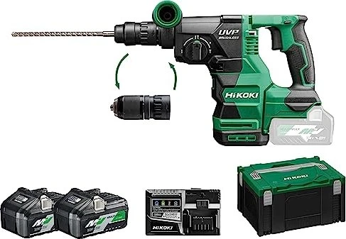 Hikoki DH3628DCWVZ Akku-Bohr-/Meißelhammer inkl. Koffer + 2 Akkus 4.0Ah