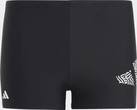adidas 3 Bar Logo Badehose schwarz/weiß (Junior)