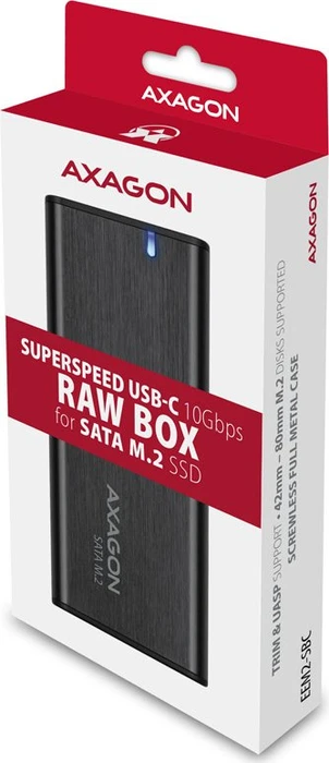 Axagon M.2 Festplattengehäuse, M.2 SATA, USB-C 3.1