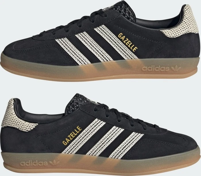 adidas Gazelle Indoor core black/wonder white/gum (Damen)