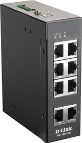 D-Link DIS-100E Industrial Railmount Switch, 8x RJ-45 (DIS-100E-8W)