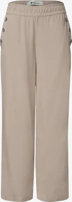Street One High Waist Wide Leg Hose sepia sand (Damen)