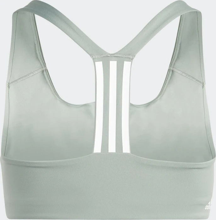 adidas Powerimpact Training Medium-Support große Größen Sport-BH silver green/white (Damen)