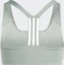 adidas Powerimpact Training Medium-Support große Größen Sport-BH silver green/white (Damen) Vorschaubild