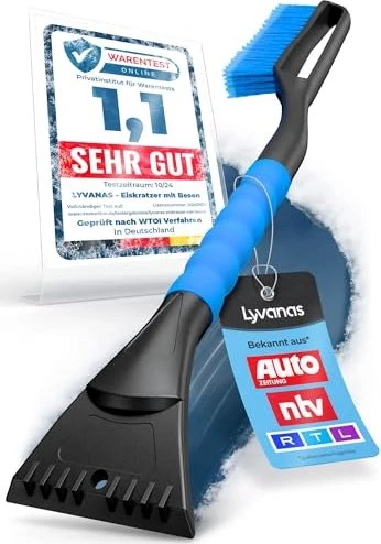 Lyvanas Eiskratzer mit Besen