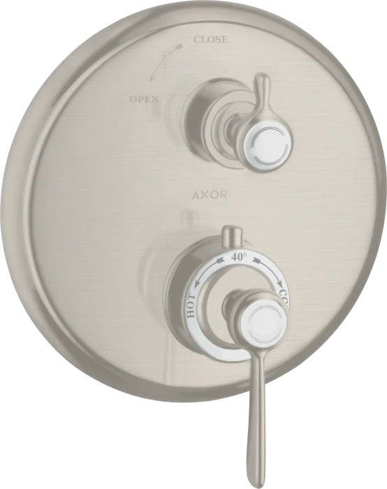 Hansgrohe Axor Montreux Thermostat Unterputz mit Hebelgriff und Absperrventil edelstahloptik