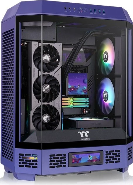 Thermaltake The Tower 600 Future Dusk, violett, Glasfenster