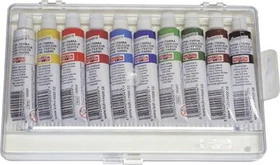 Koh-I-Noor Tempera Deckfarbe Eurokasten, 10 Farben, 16ml