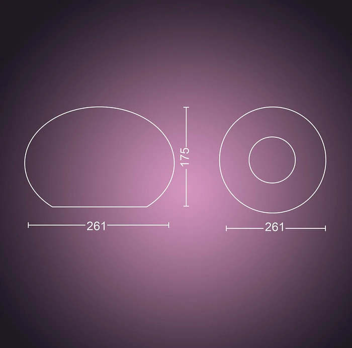 Philips Hue White and Color Ambiance Flourish Tischleuchte
