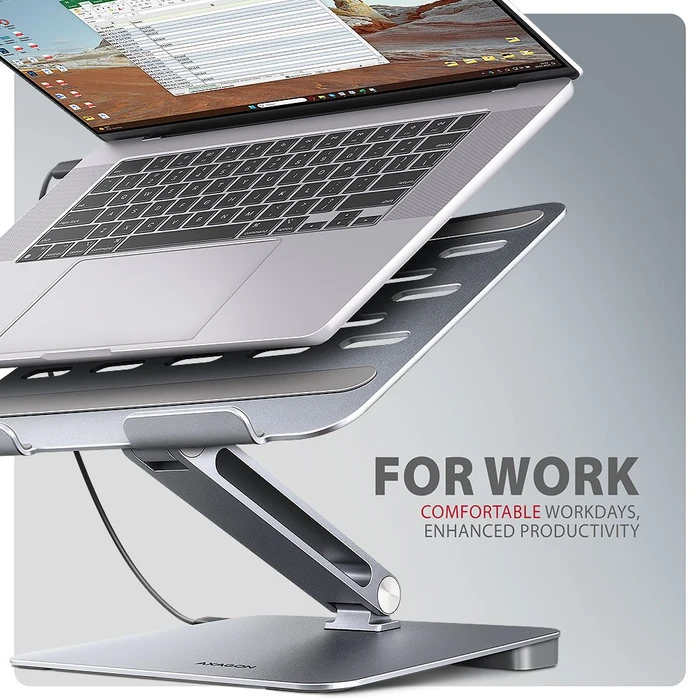 Axagon 7in1 Hub, Aluminium Stand, USB-C 3.0 [Buchse]