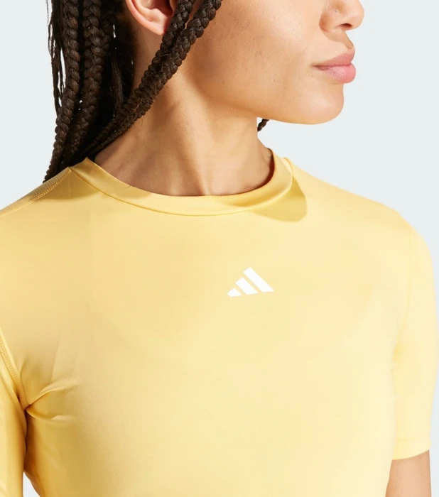 adidas Techfit Training Kompressionsshirt kurzarm semi spark/white (Damen)