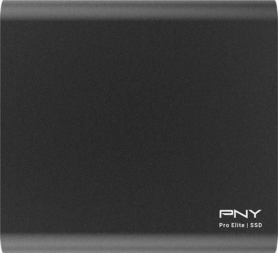 PNY Pro Elite Portable SSD, Dark Grey, 1TB, USB-C 3.1