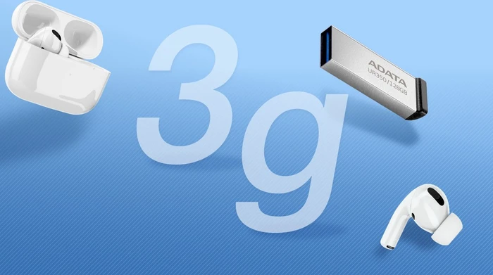 ADATA UR350 USB-A 64GB silber/braun, USB-A, USB 3.2 Gen 1×1