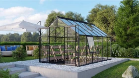 Vitavia Meridian 2 9900 ESG 3mm Gewächshaus anthrazit
