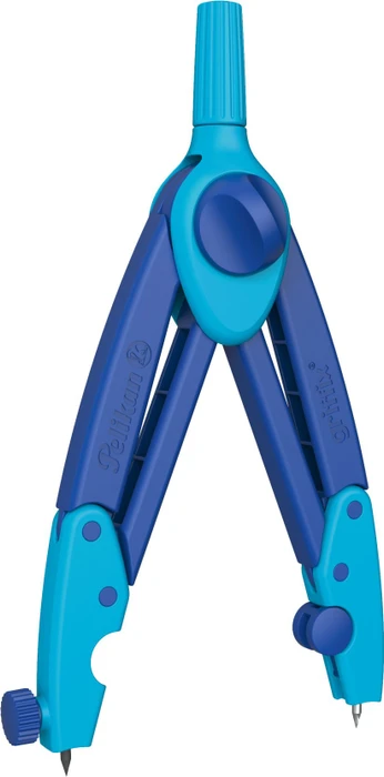 Pelikan griffix Ergonomischer Schulzirkel, hellblau/dunkelblau, Blister