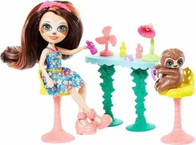 Mattel Enchantimals - Sela Sloth & Treebody Kleine Auszeit-Nagelstudio