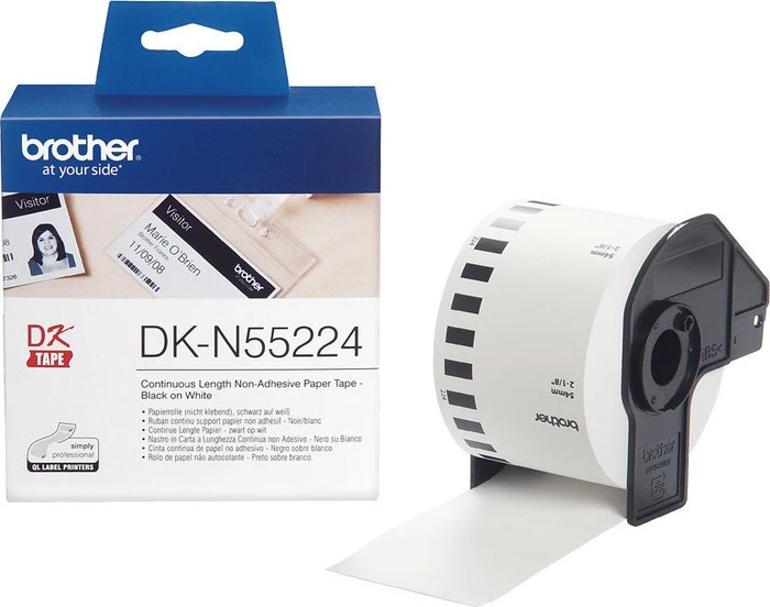 Brother Endlosetiketten DK-N55224, 54mm, 30.5m, gelb