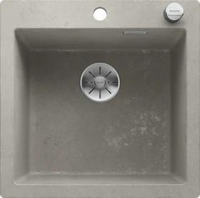 Blanco Pleon 5 InFino Einbau Becken mittig mit Ablauffernbedienung beton-style