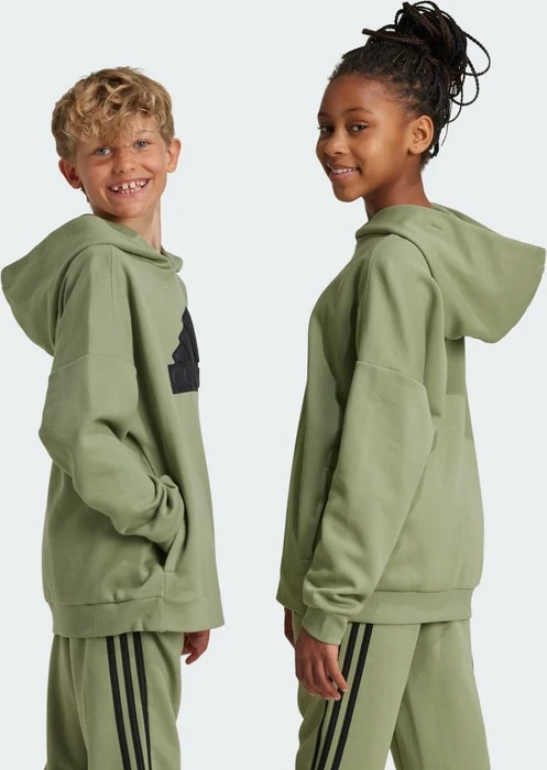 adidas Future Icons Logo Hoodie tent green/black (Junior)
