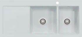 systemceram Mera Double Einbau Becken rechts alu