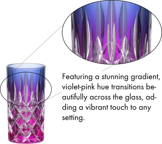 Riedel Laudon Highball Trinkglas violett/pink