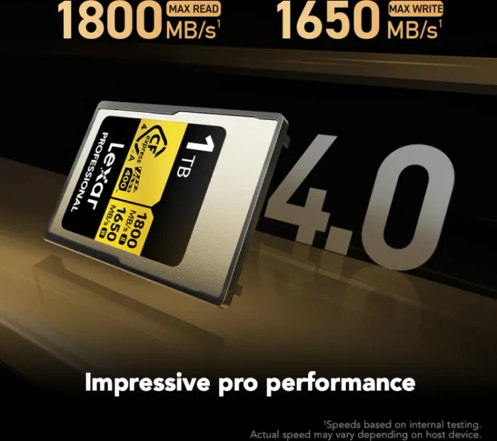 Lexar Professional GOLD R1800/W1650 CFexpress 4.0 Type A 1TB