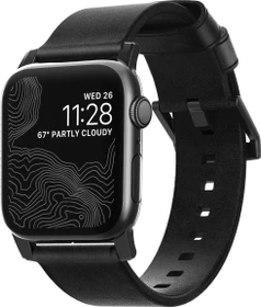 Nomad Modern Strap Black Hardware für Apple Watch 42mm/44mm schwarz