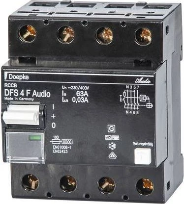 Doepke Fehlerstromschutzschalter DFS 4 063-4/0,03-F Audio (09144846)