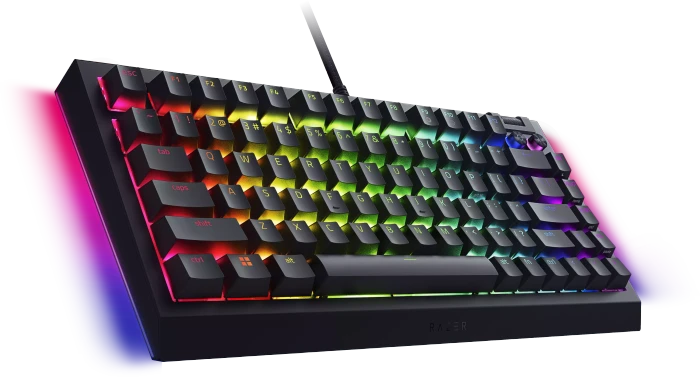 Razer BlackWidow V4 75%, hot-swap, Razer ORANGE Tactile Gen-3, USB, EN
