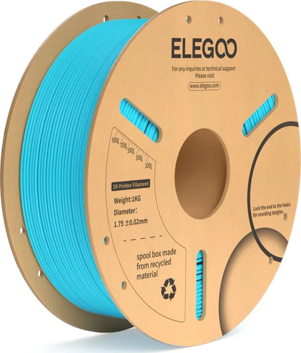 Elegoo PLA+, Sky Blue, Spule, 1.75mm, 1.00kg