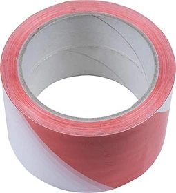 Markierungsband weiß/rot, 50mm/66m, 1 Stück