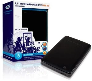 Conceptronic Grab'n'GO, schwarz, USB 3.0 Micro-B