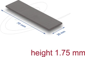 DeLOCK M.2 Wärmeleitpad 70x20x1.75mm, 1 Stück